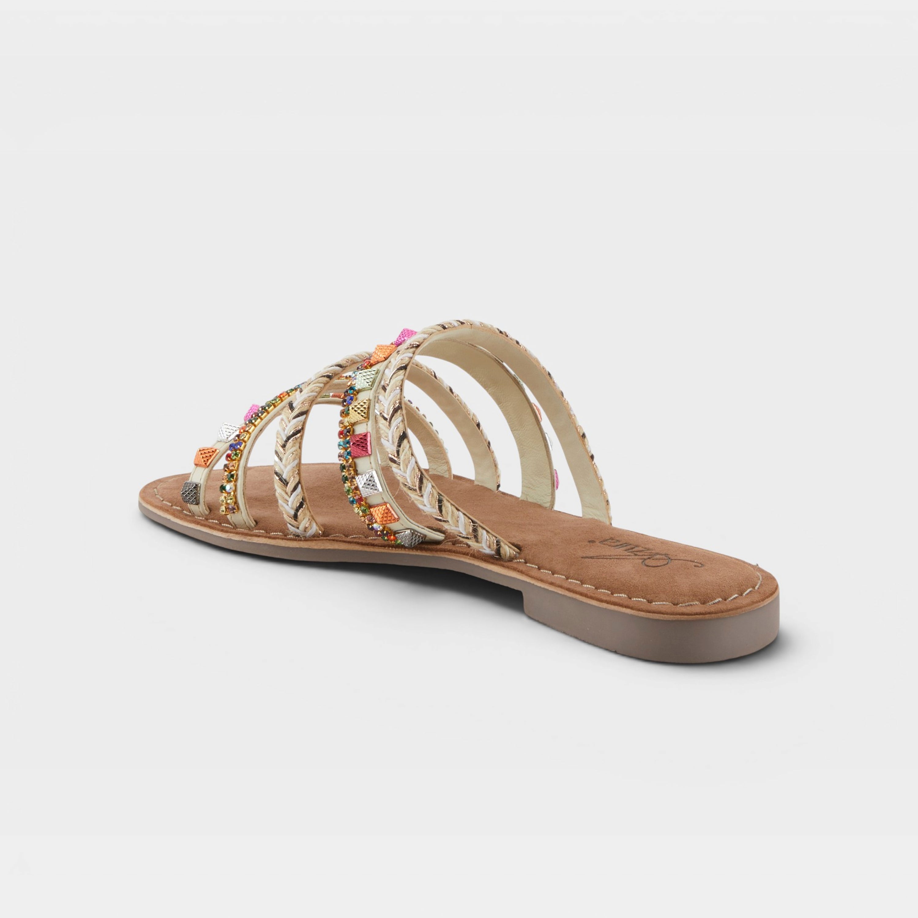 Azura Intoxicate Off White Multi Sandal
