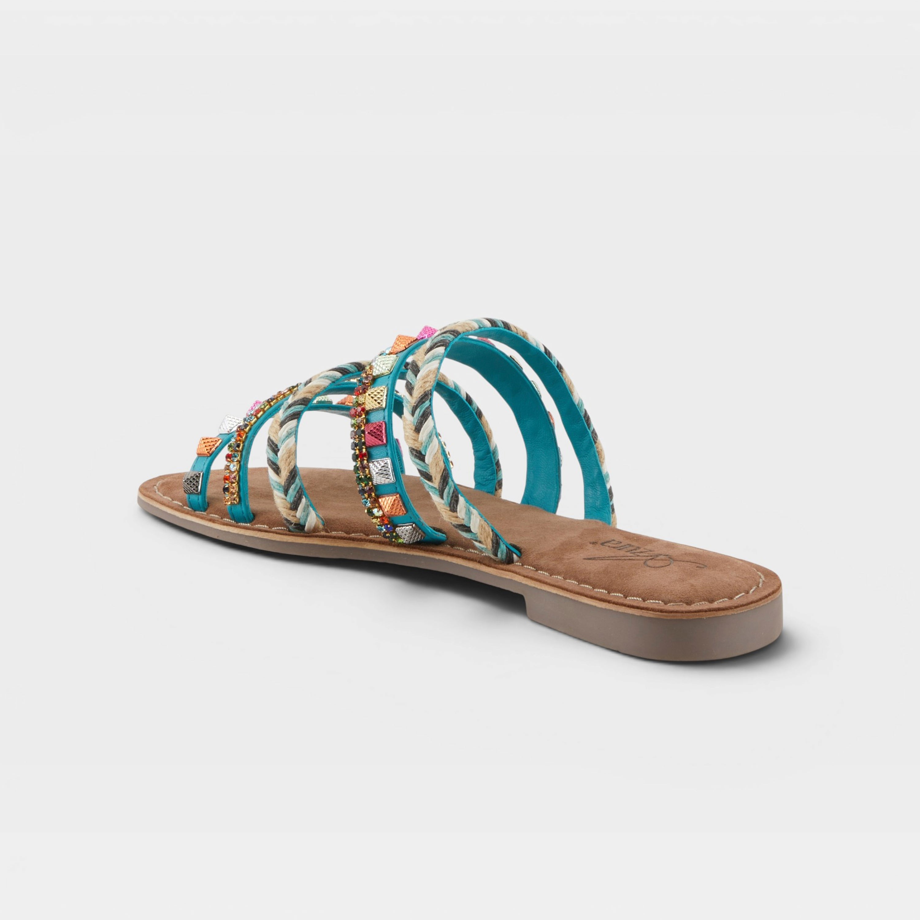 Azura Intoxicate Turquoise Multi Sandal