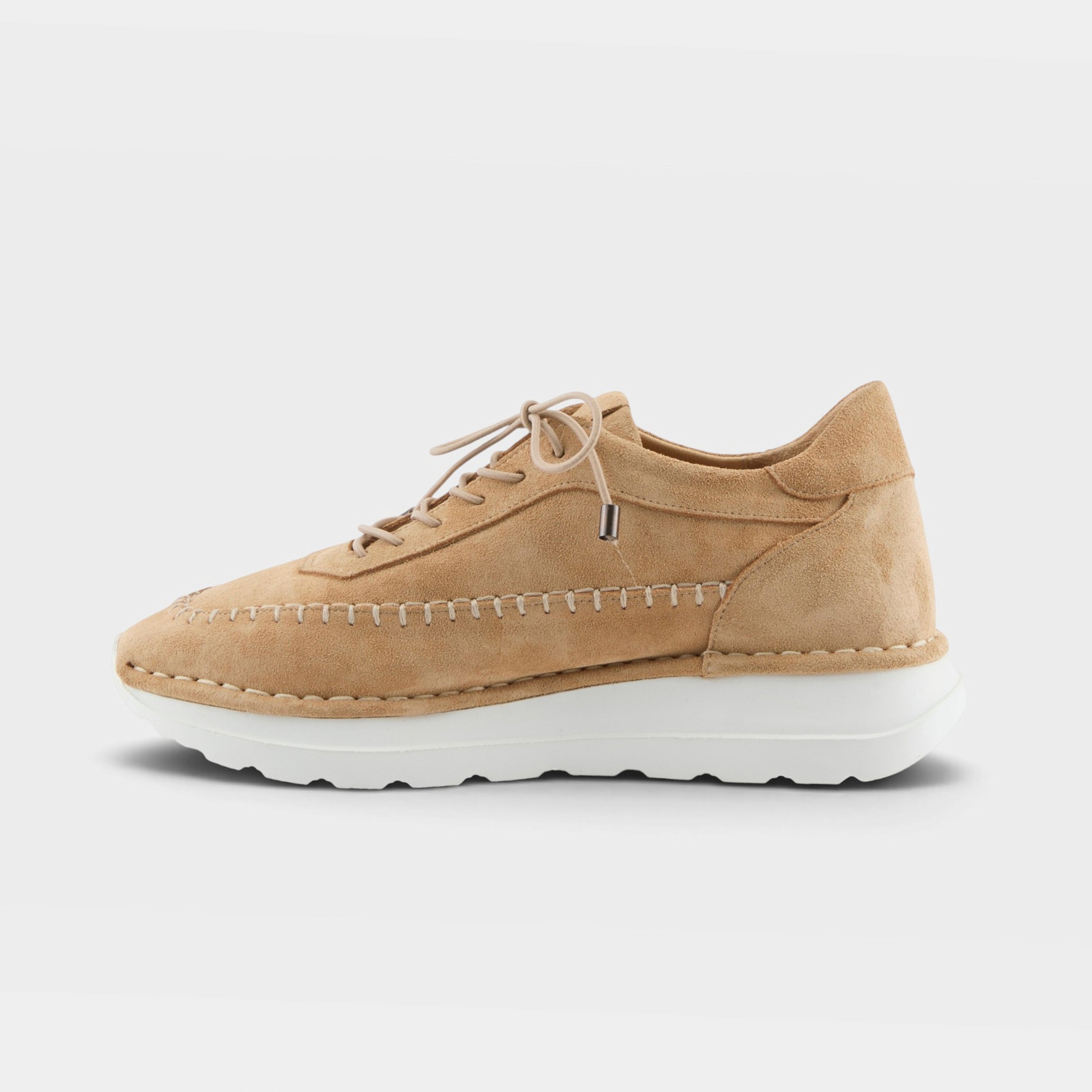 Spring Step Ivyjune Beige Suede Sneaker