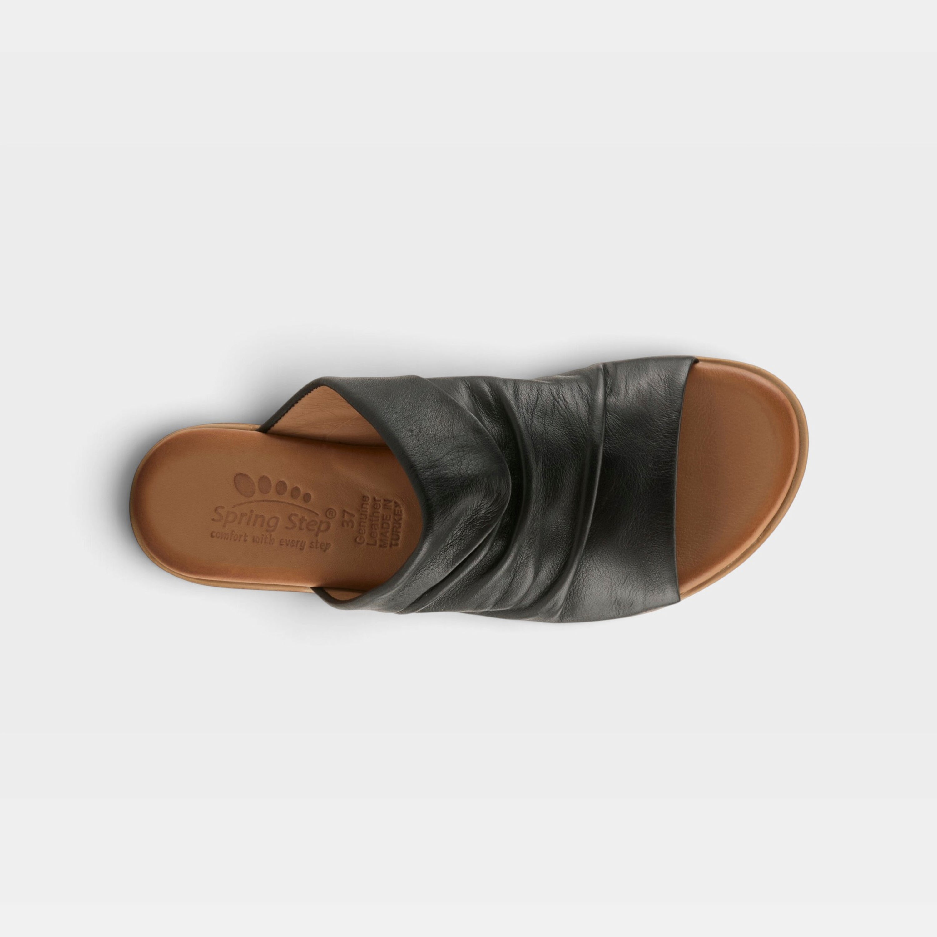 Spring Step Jaleel Black Sandal