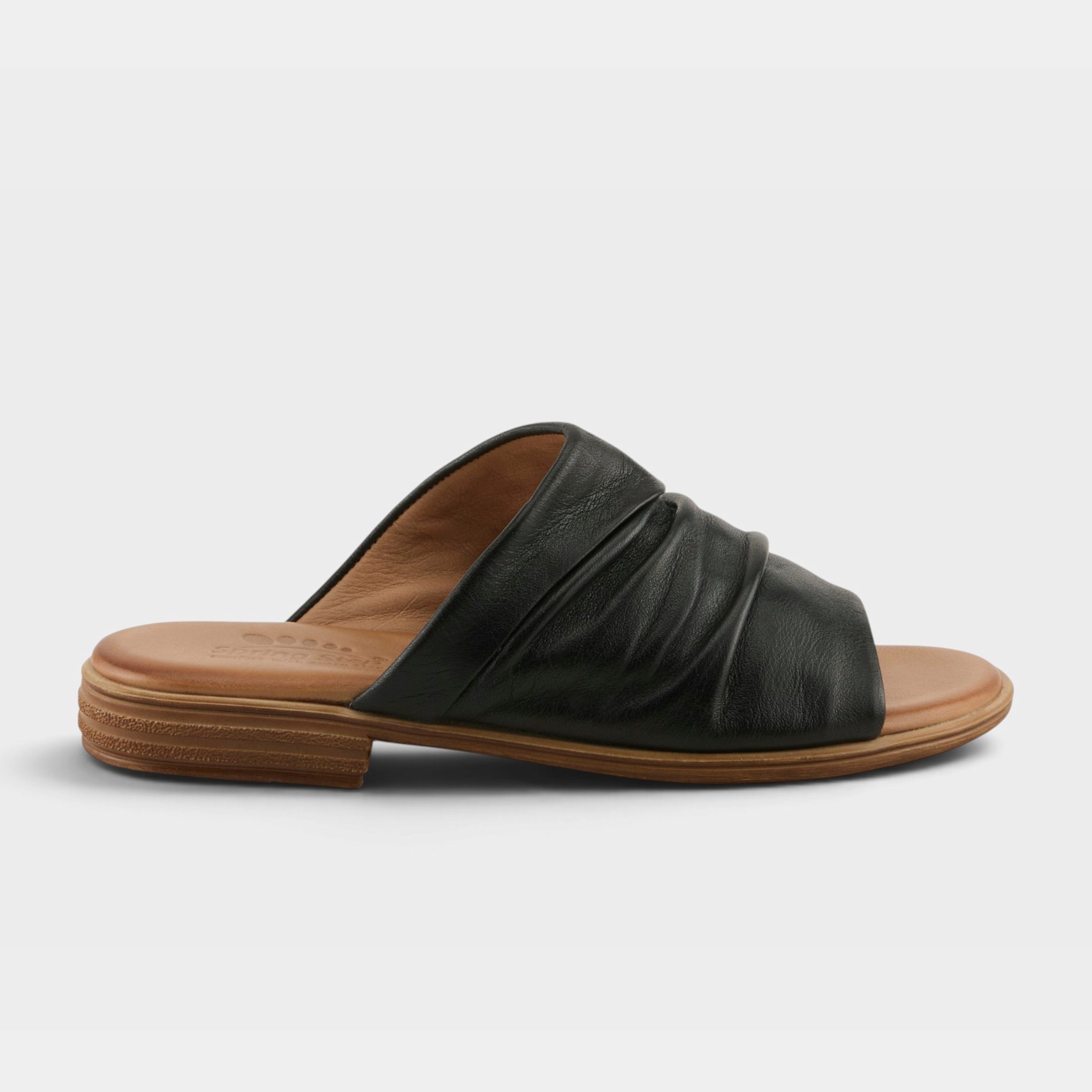Spring Step Jaleel Black Sandal