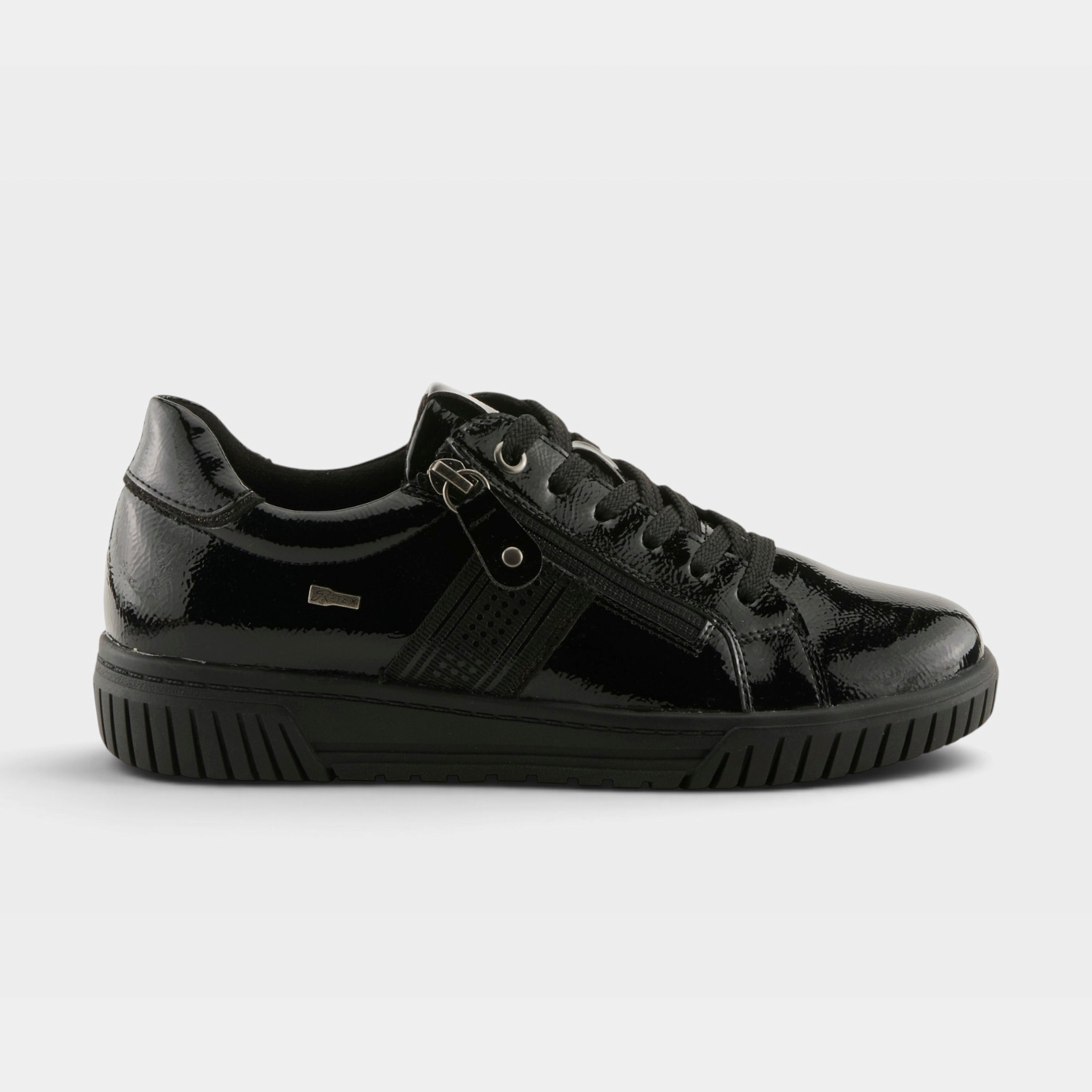 Spring Step Jamia Black Patent Sneaker