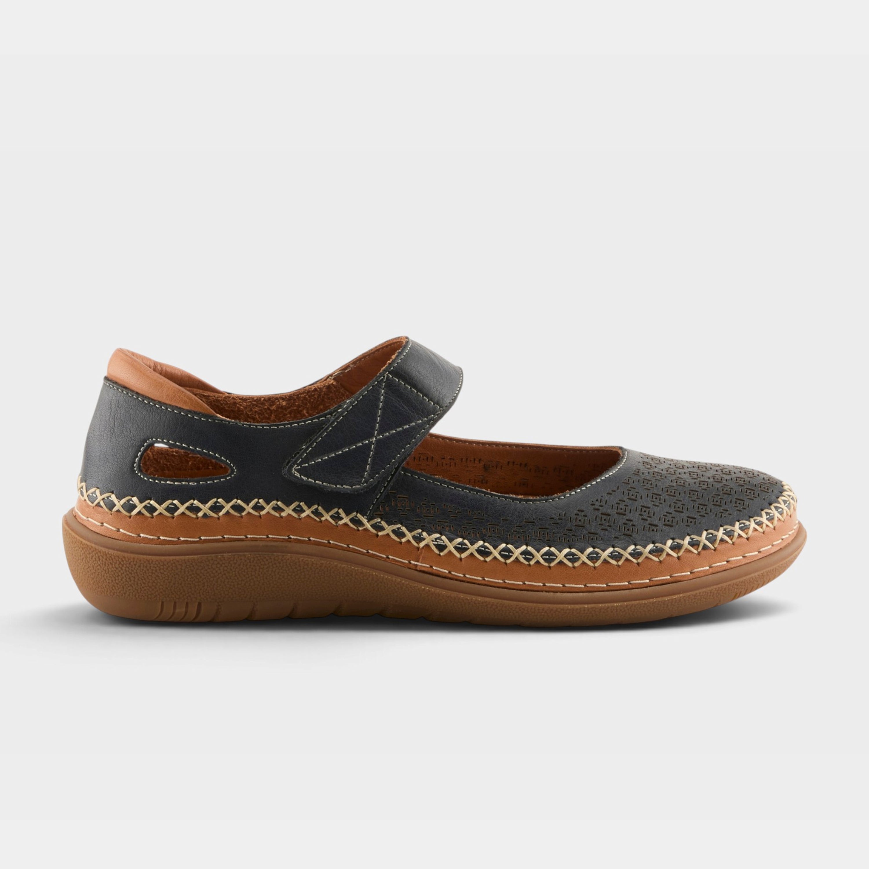 Spring Step Janah Navy Casual Shoe