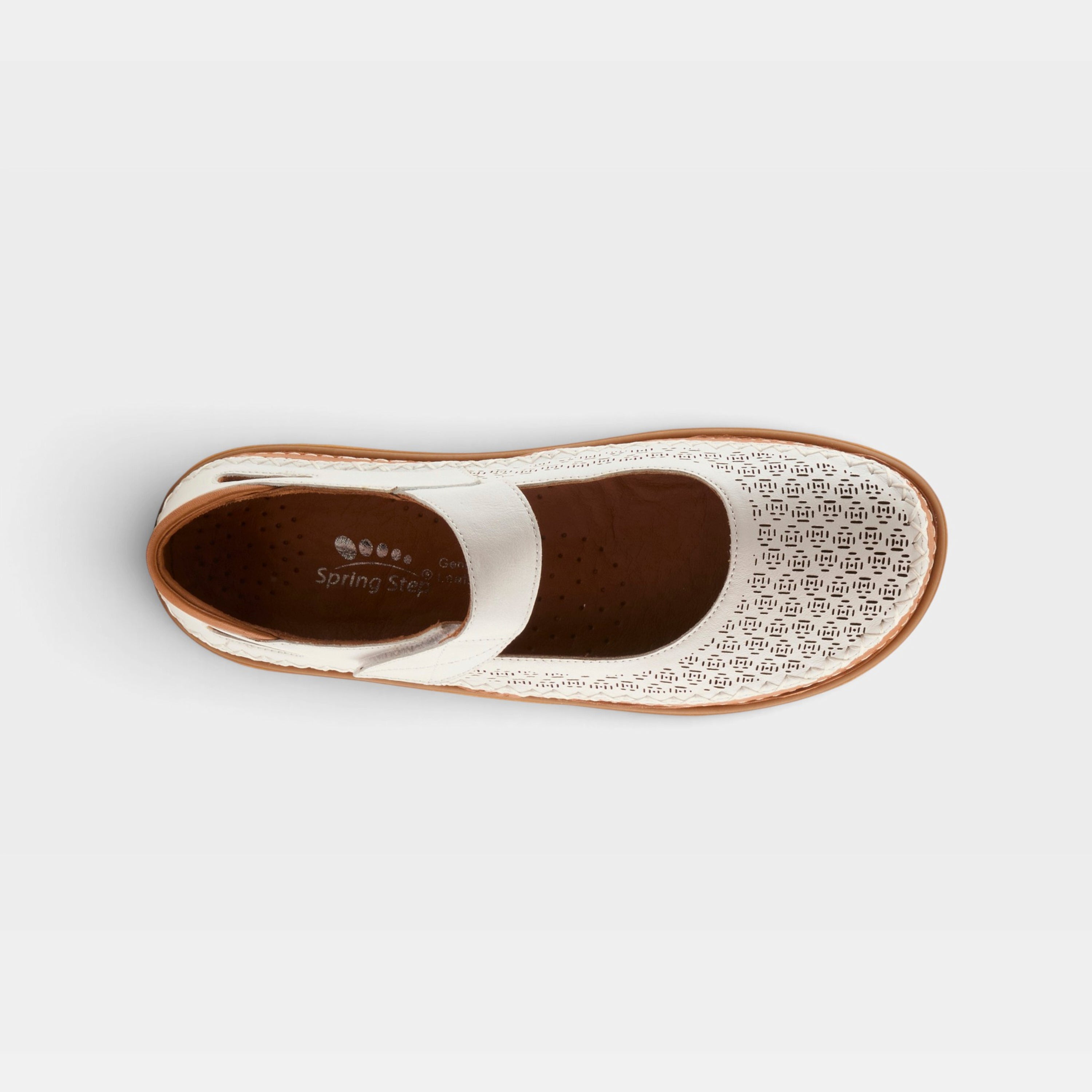 Spring Step Janah White Casual Shoe