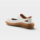Spring Step Janah White Casual Shoe