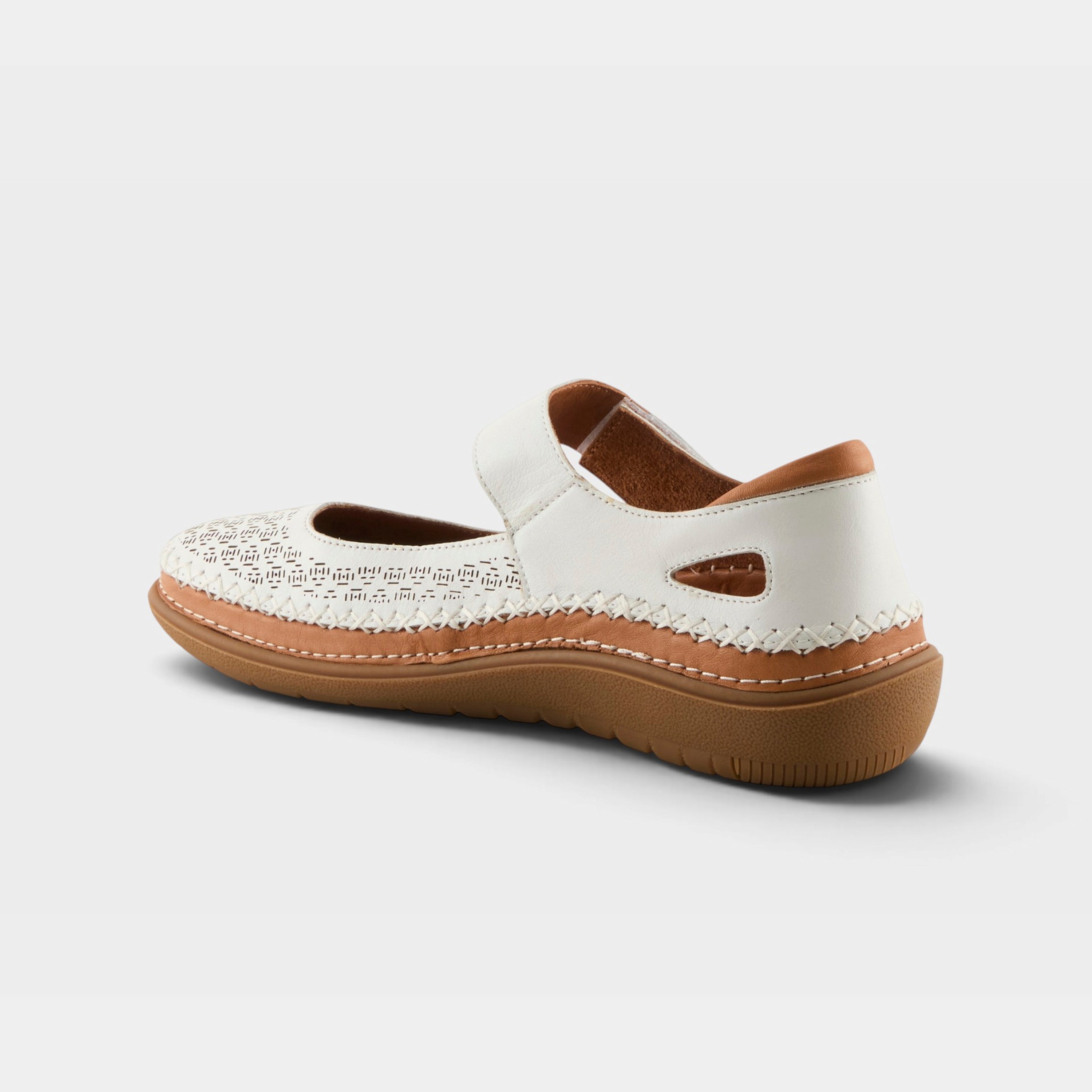 Spring Step Janah White Casual Shoe