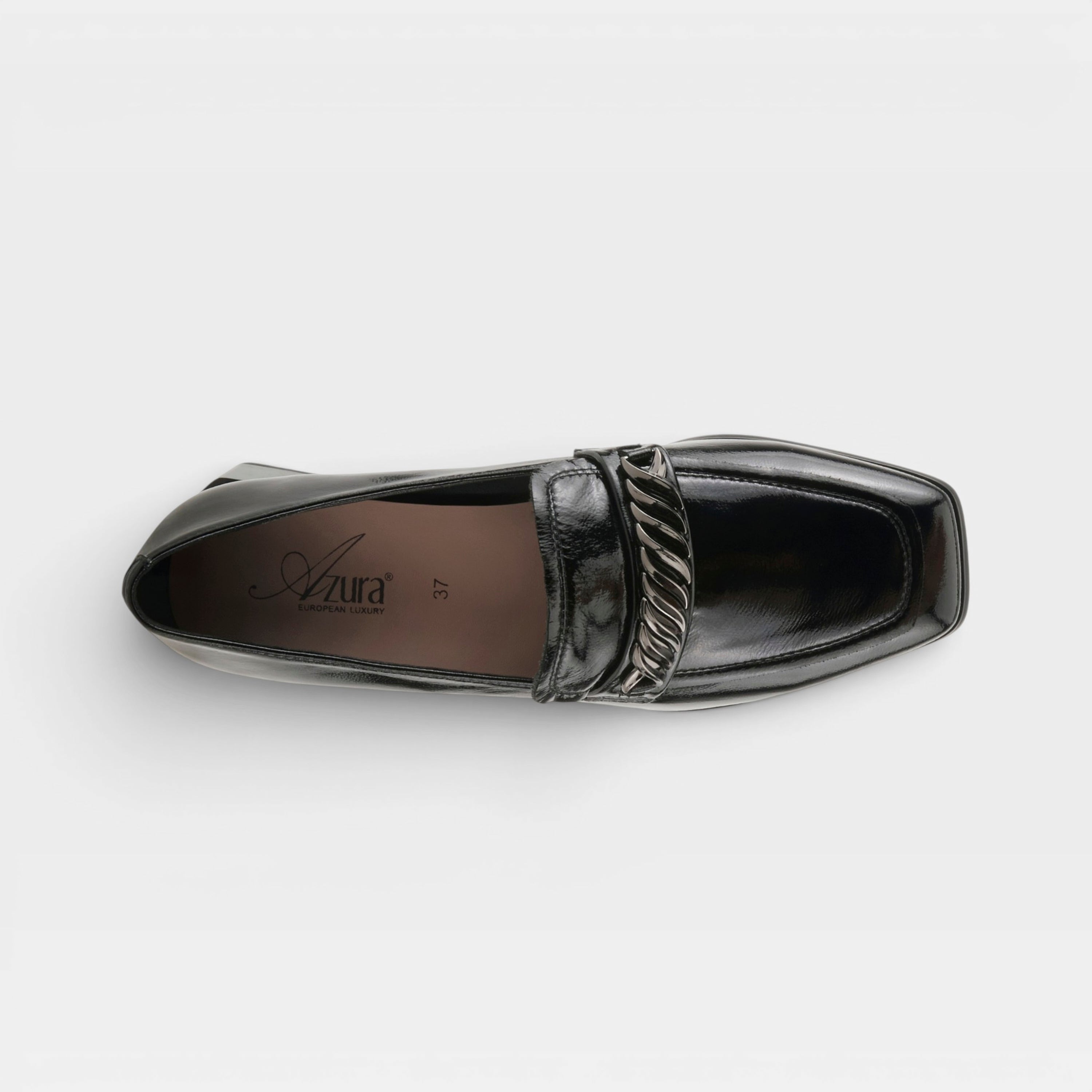 Azura Jannette Black Patent Shoe