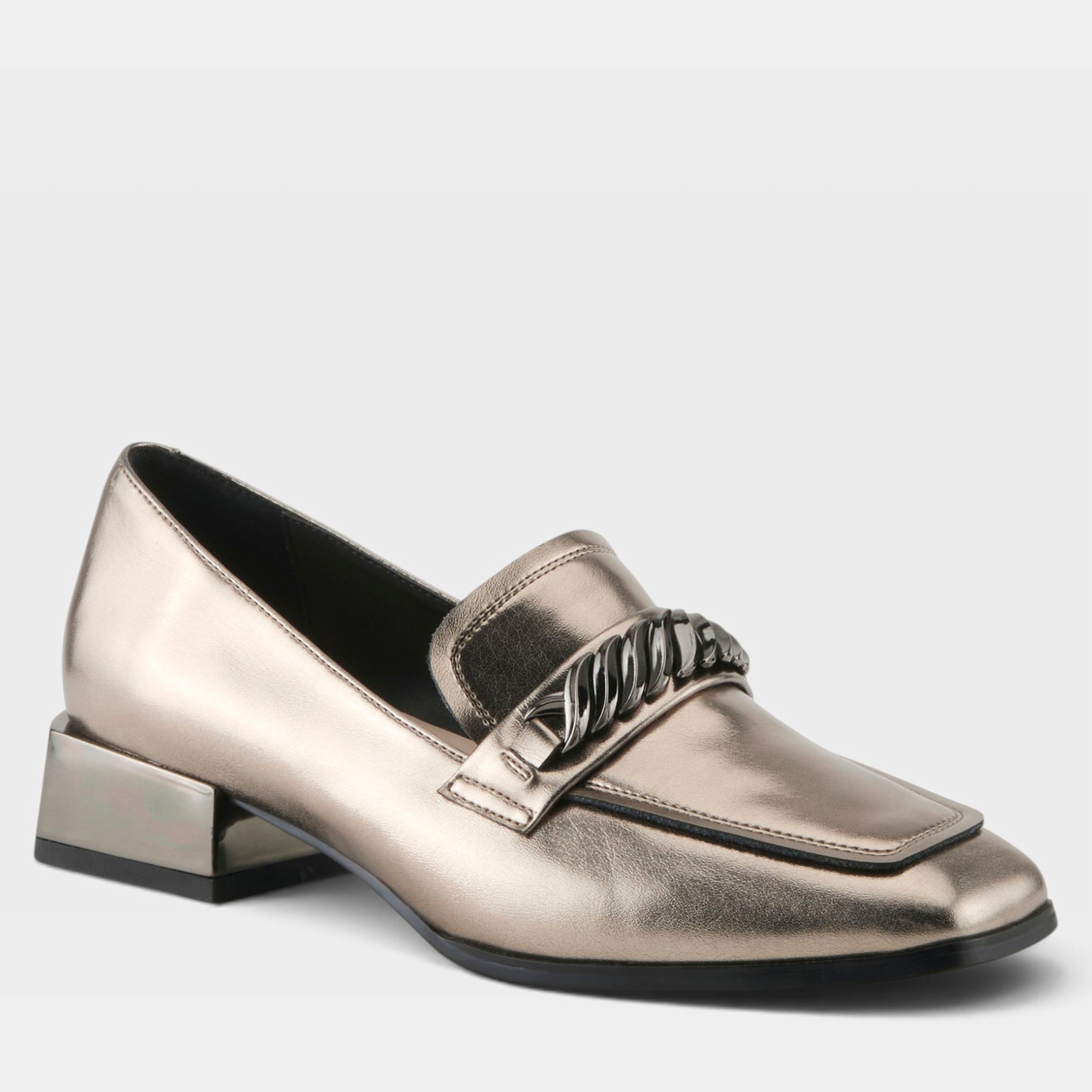 Azura Jannette Pewter Patent Shoe