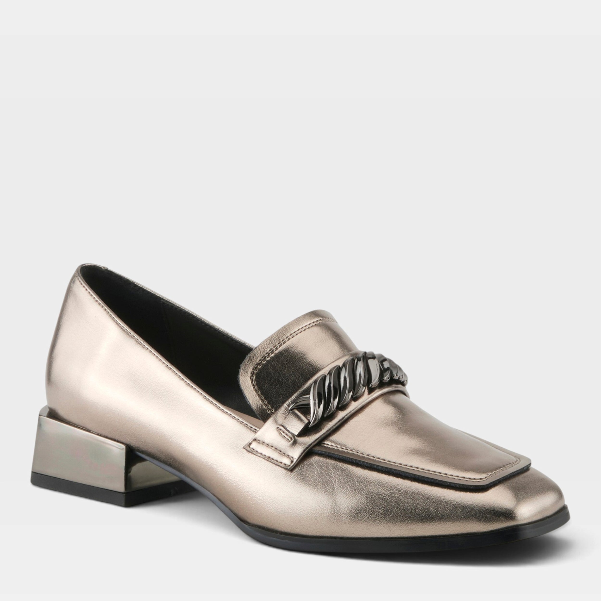 Azura Jannette Pewter Patent Shoe