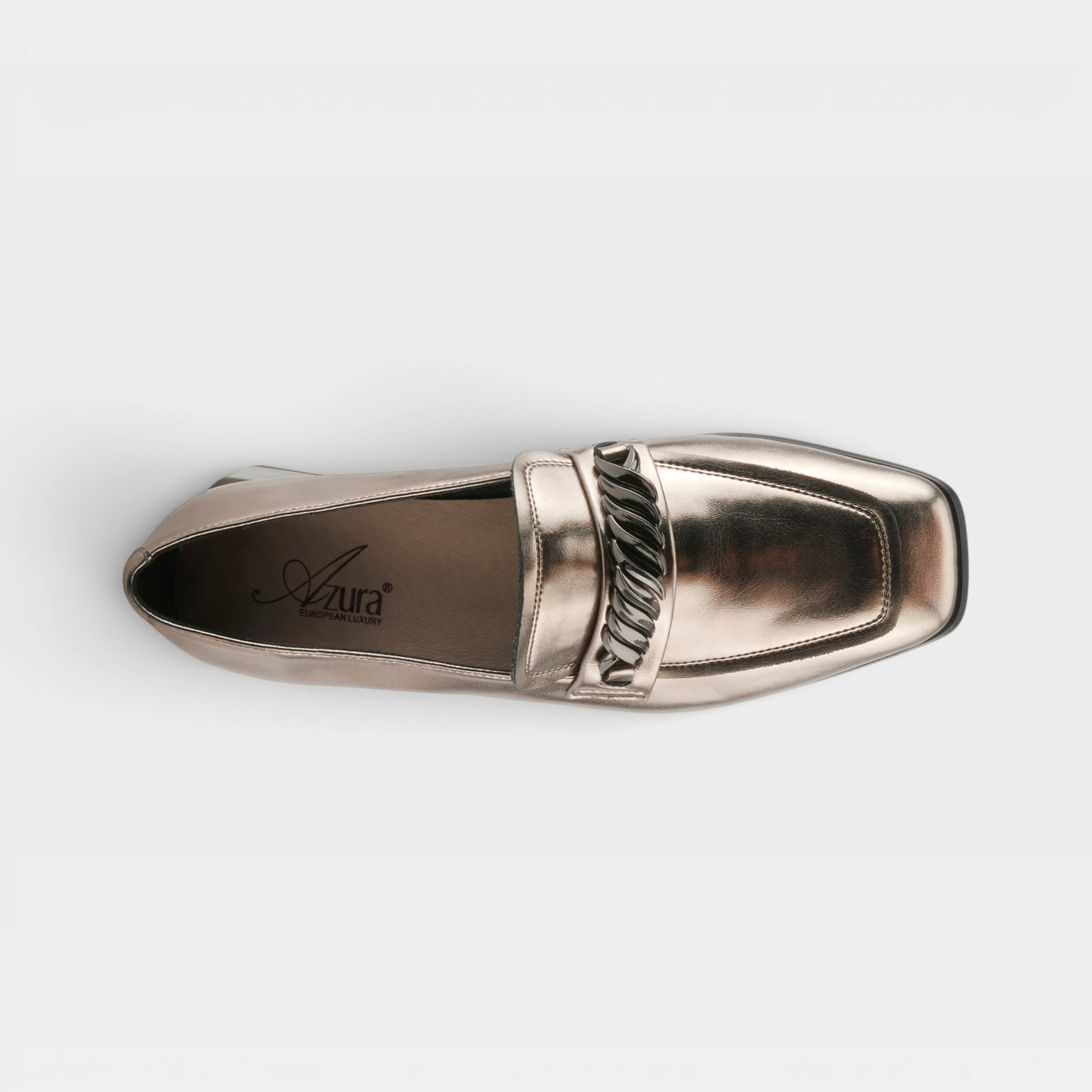 Azura Jannette Pewter Patent Shoe