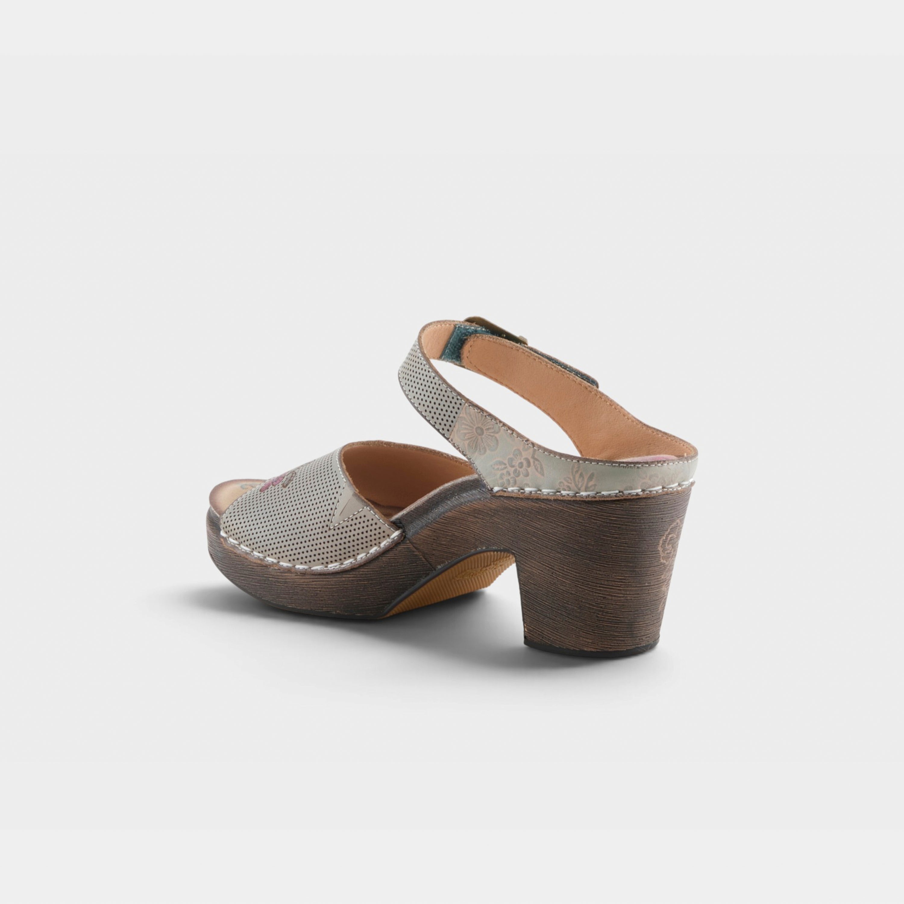 Women's L'Artiste Japhette Floral Heel Sandals - Spring Step Shoes