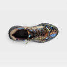 L'Artiste Javana sneakers in Gold Multi, top view