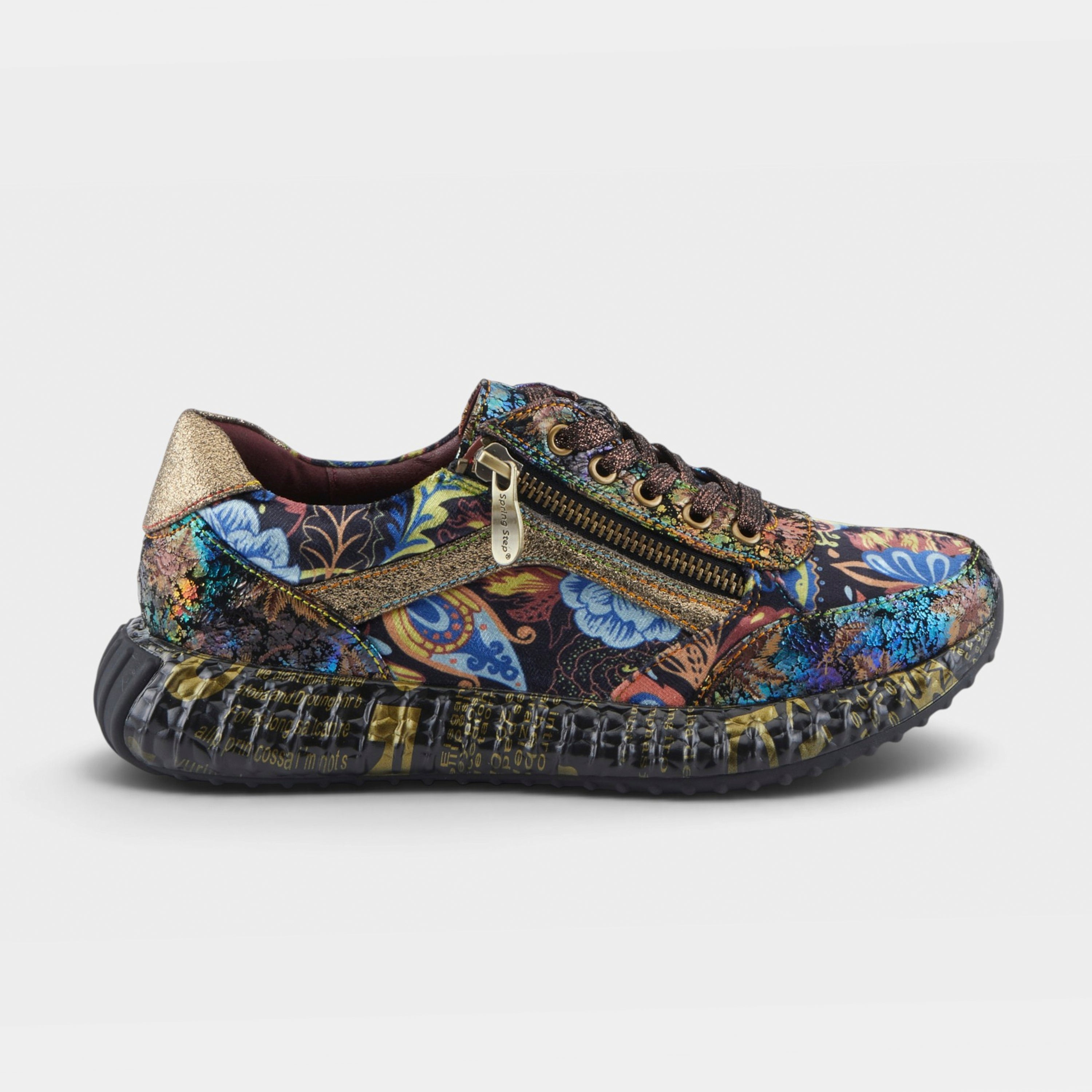 L'Artiste Javana sneakers in Gold Multi, hero view