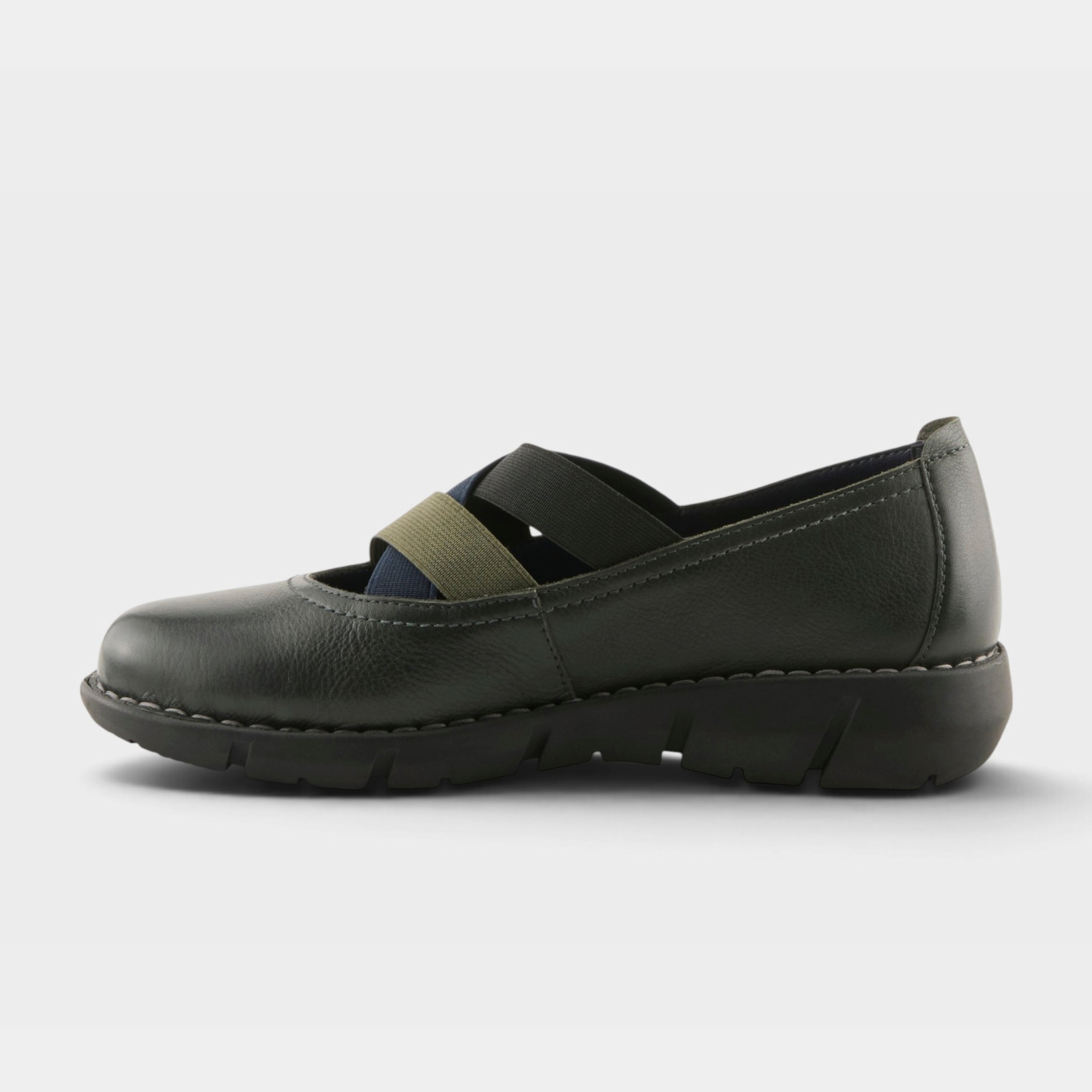 Spring Step Jax Forest Green Multi Casual Shoe