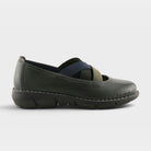 Spring Step Jax Forest Green Multi Casual Shoe