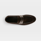 Spring Step Men Jaxon Dark Brown Suede Slip-On Shoe