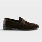 Spring Step Men Jaxon Dark Brown Suede Slip-On Shoe