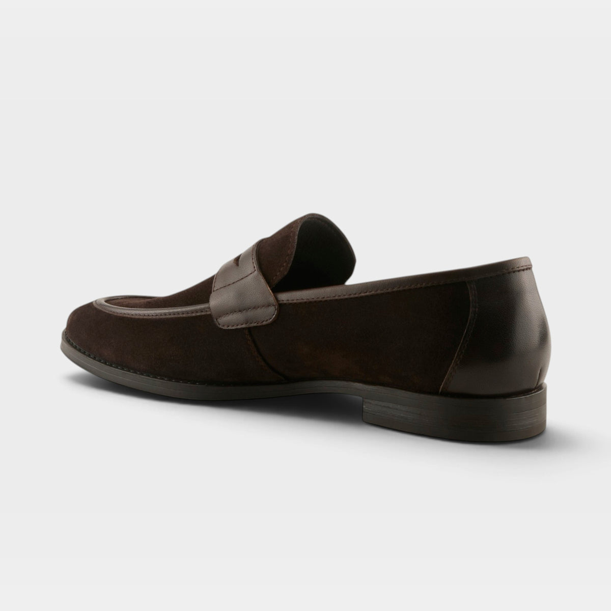 Spring Step Men Jaxon Dark Brown Suede Slip-On Shoe