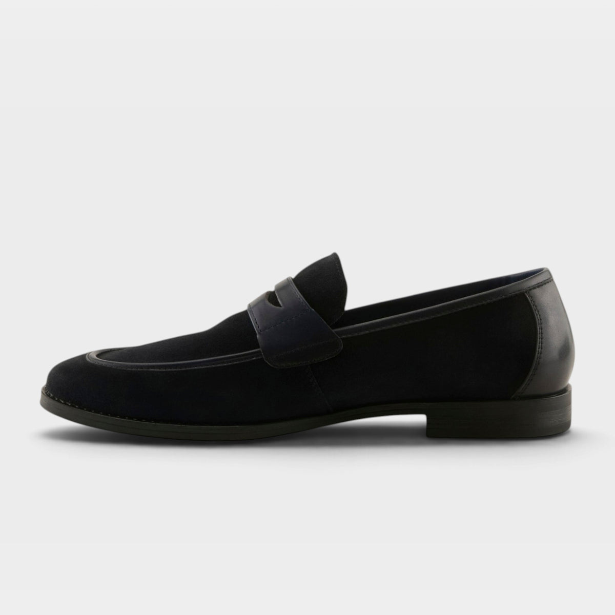 Spring Step Men Jaxon Navy Suede Slip-On Shoe