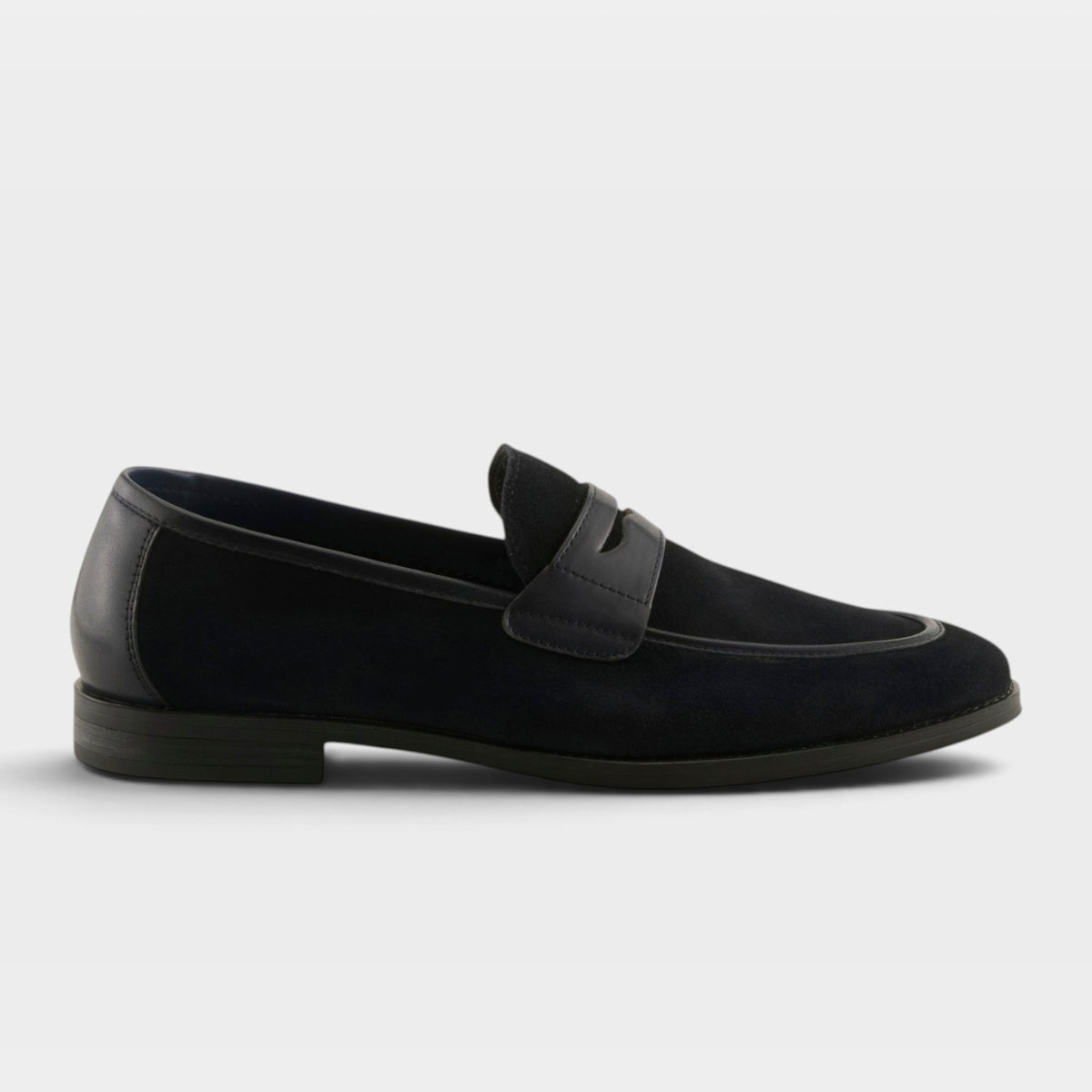 Spring Step Men Jaxon Navy Suede Slip-On Shoe