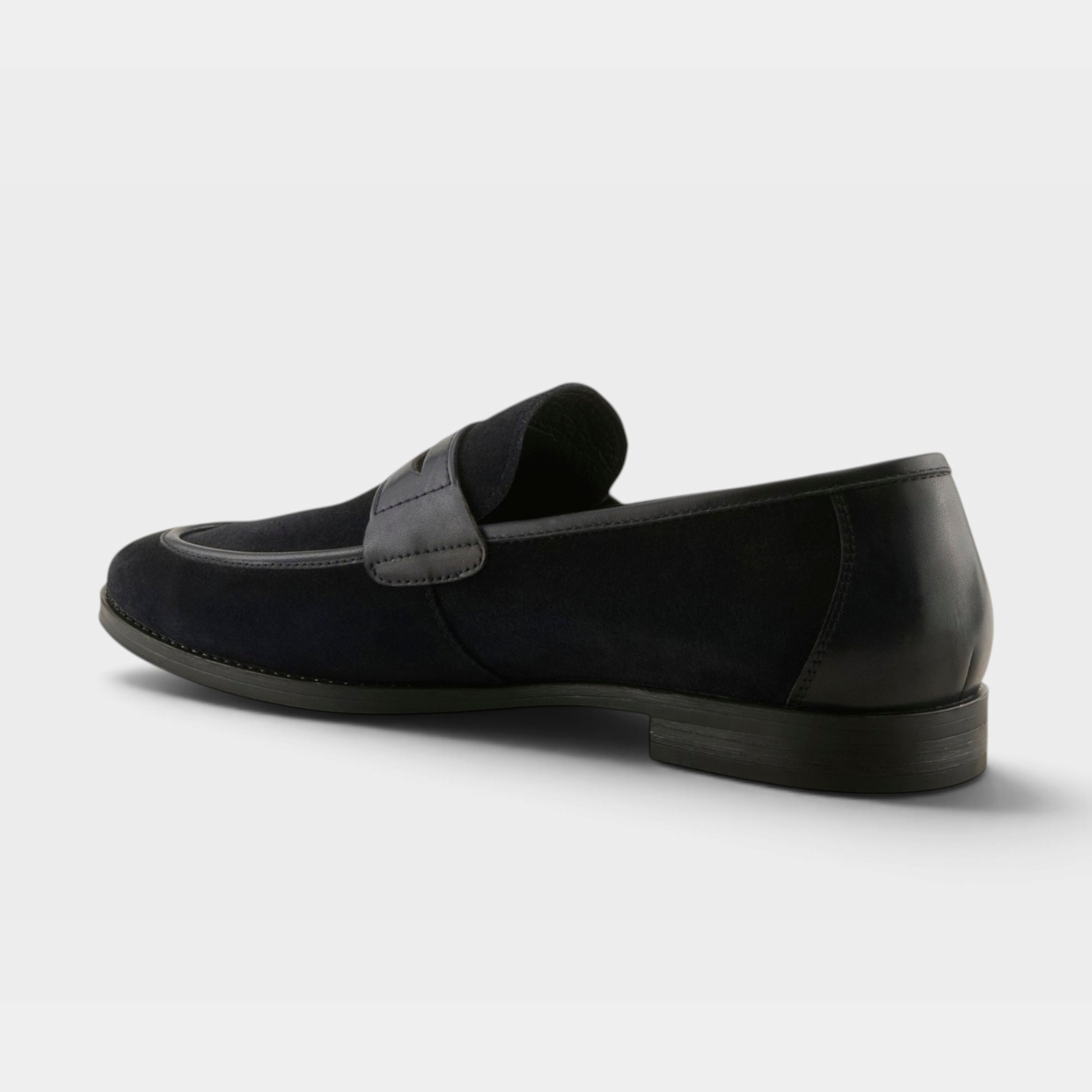 Spring Step Men Jaxon Navy Suede Slip-On Shoe