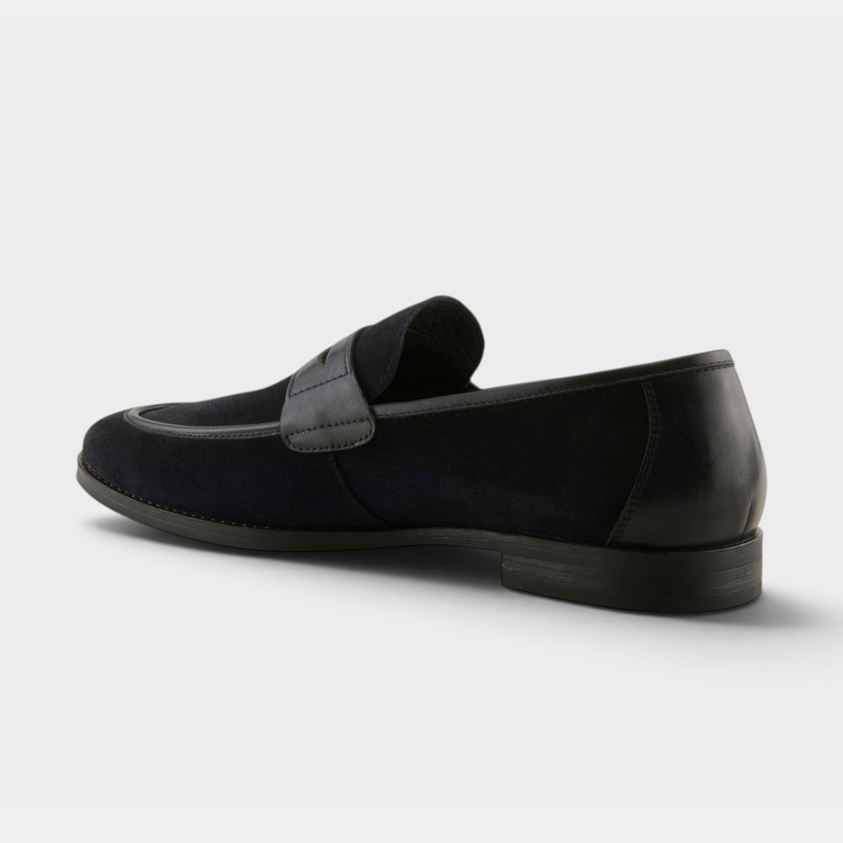 Spring Step Men Jaxon Navy Suede Slip-On Shoe