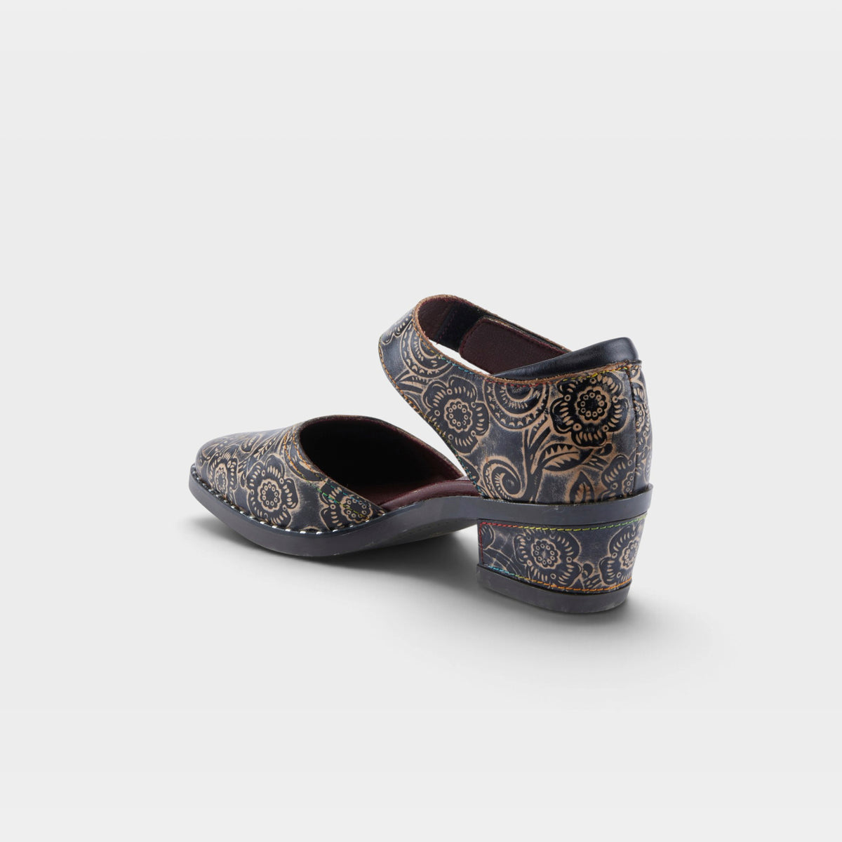 L'Artiste Jazzberry shoes in Black Multi, alternate angle view
