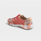 L'Artiste Jazzie sneaker in Red Multi, alternate angle view