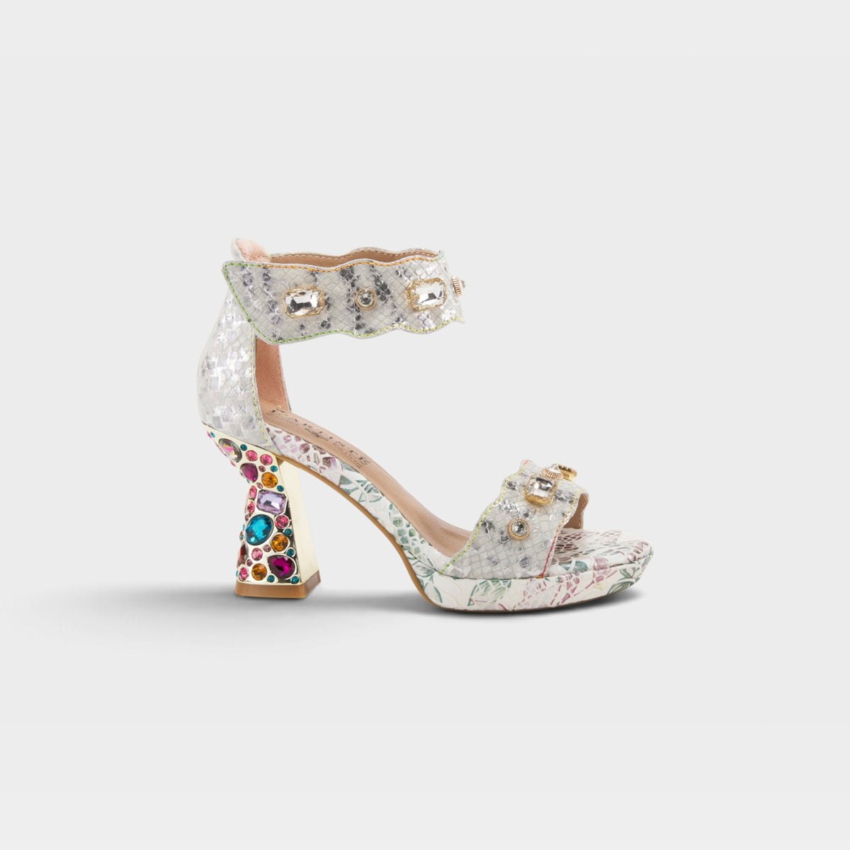 L'Artiste Jewell closed back sandals in Ice, hero view