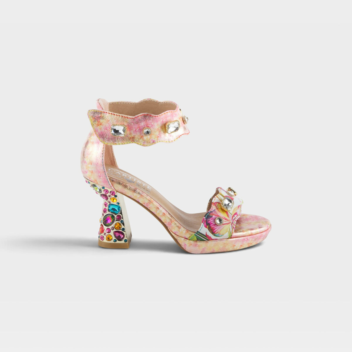 L'Artiste Jewell closed back sandals in Pink Multi, hero view