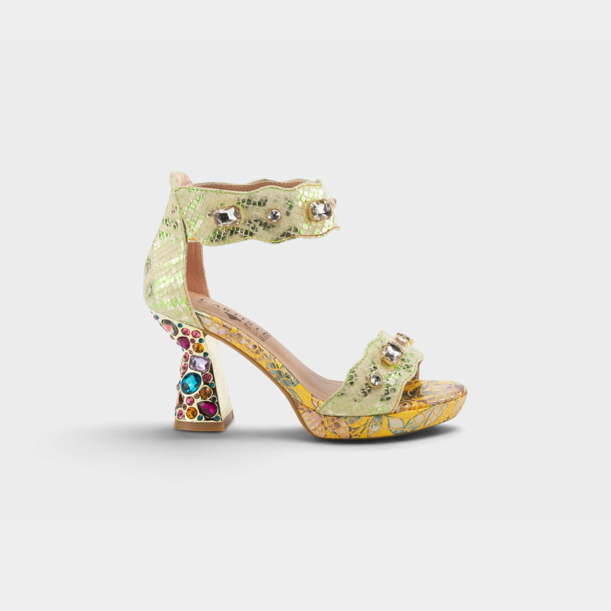 L'Artiste Jewell closed back sandals in Yellow, hero view