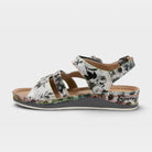 L'Artiste Joelina-Dazi ankle strap sandals in Grey Multi, side view