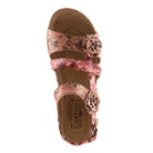 L'Artiste L'ARTISTE JOELINA-DAZI ANKLE STRAP SANDALS sandal in yellow multi with handcrafted leather design