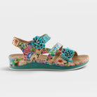 L'Artiste Joelina-Dazi ankle strap sandals in Turquoise Multi, hero view