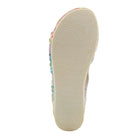 L'Artiste L'ARTISTE JOELINA-DAZI ANKLE STRAP SANDALS sandal in grey multi with handcrafted leather design