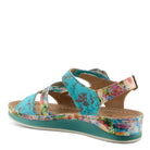 L'Artiste L'ARTISTE JOELINA-DAZI ANKLE STRAP SANDALS sandal in grey multi with handcrafted leather design