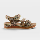 L'Artiste Joelina-Dazi ankle strap sandals in Yellow Multi, hero view