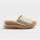 Spring Step Jolina Gold Wedge Sandal