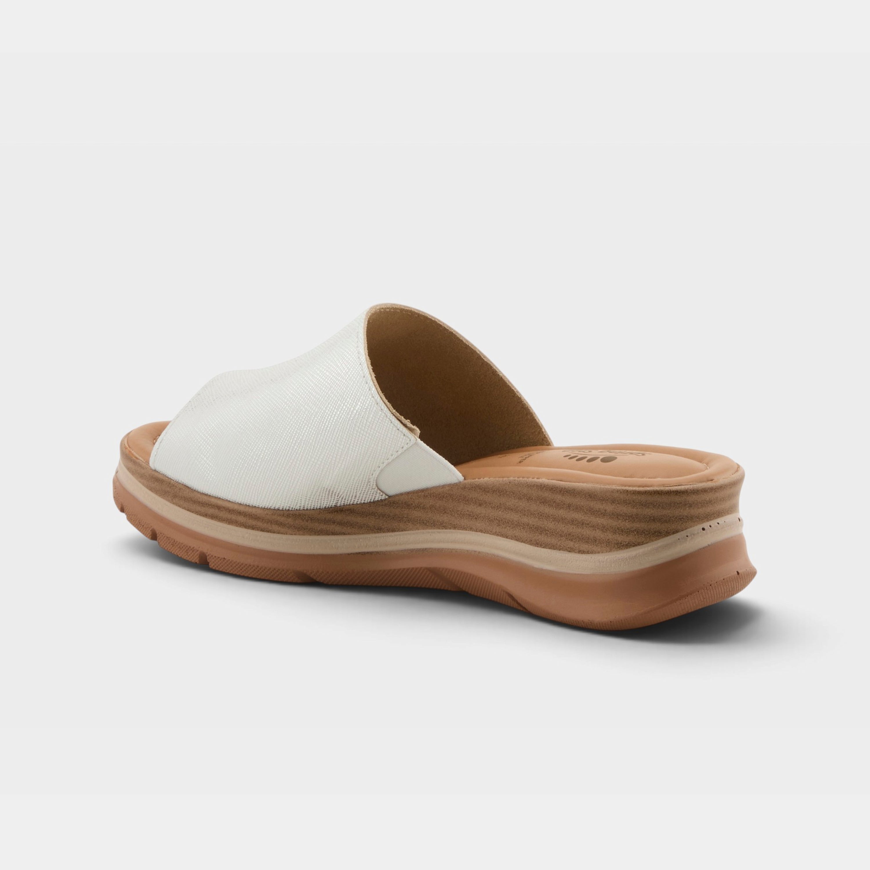 Spring Step Jolina Silver Wedge Sandal