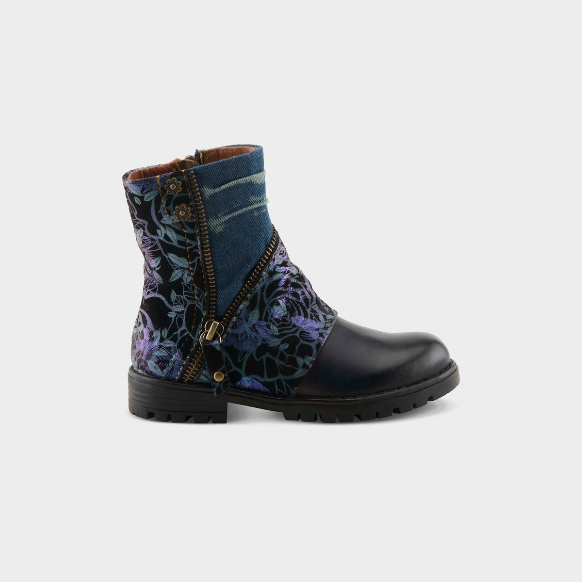 L'Artiste – K-AVRILROSE – BLUE MULTI – Kids Boots
