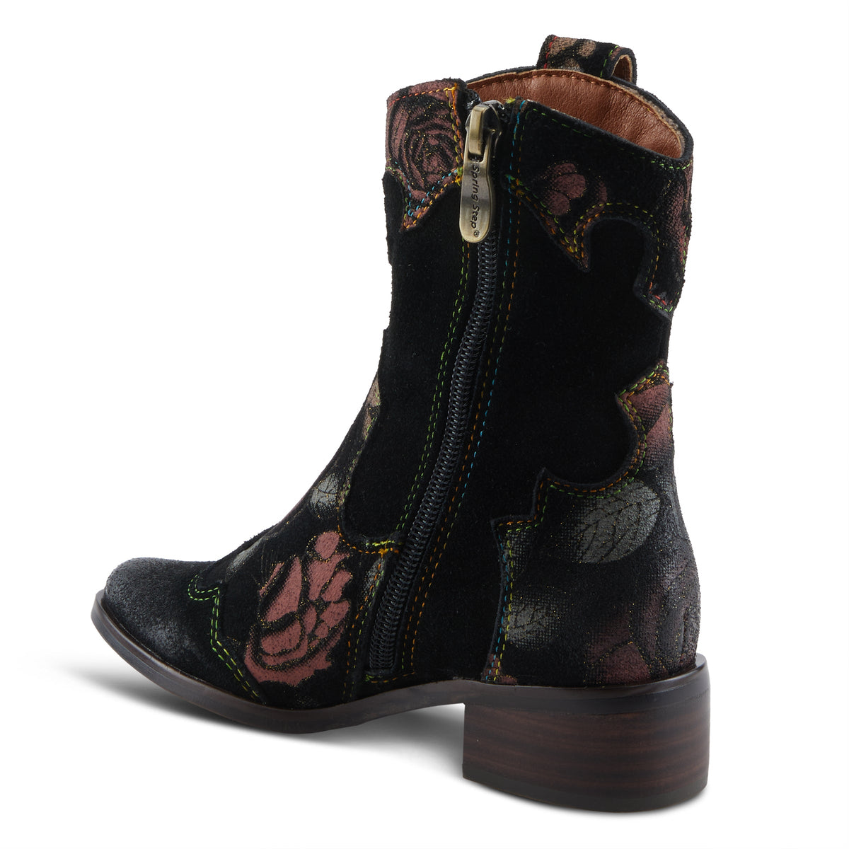 L'Artiste L'ARTISTE K-FALLROSE KIDS BOOT boot in black multi with handcrafted leather design