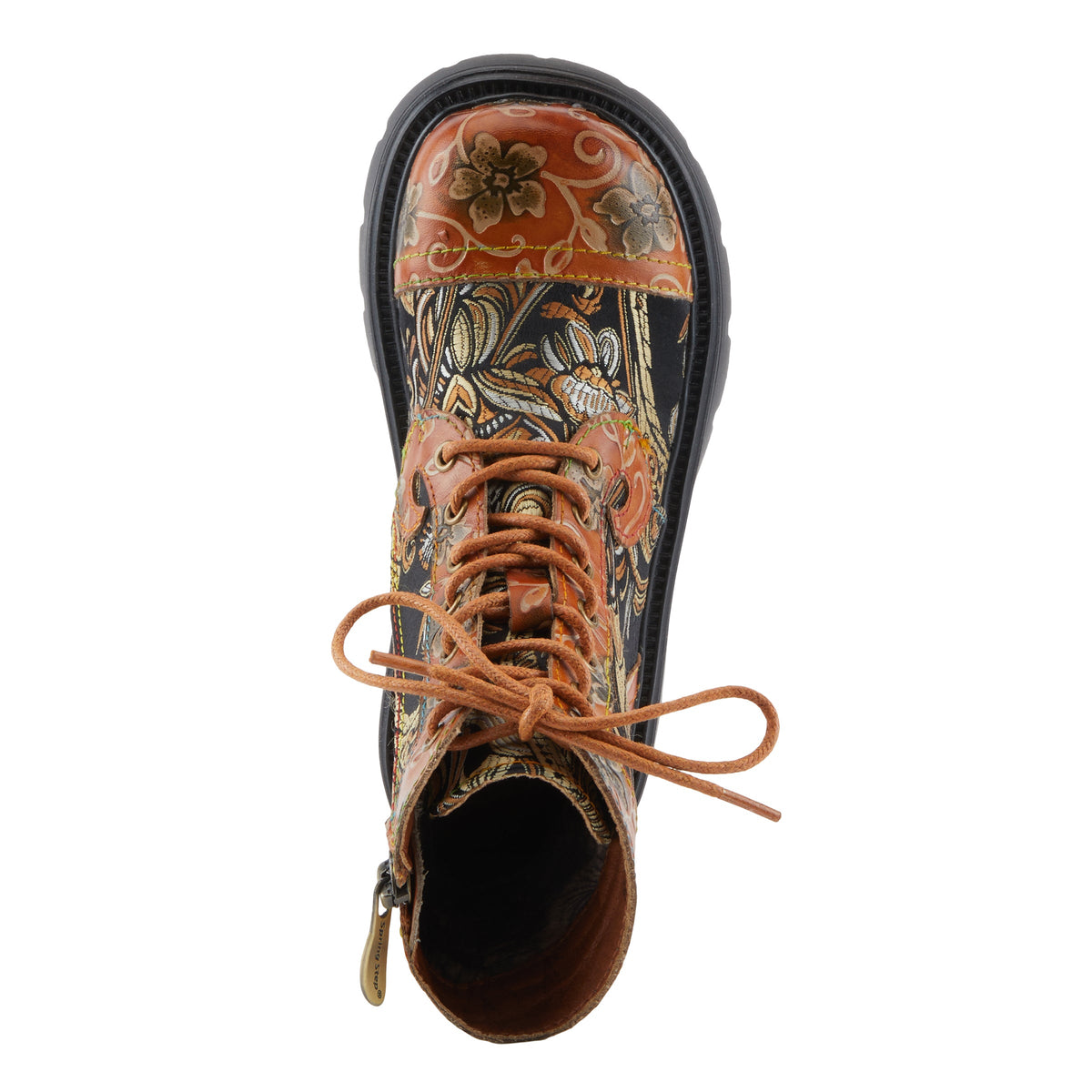 L'Artiste L'ARTISTE K-FANTASTICA KIDS BOOT boot in black multi with handcrafted leather design