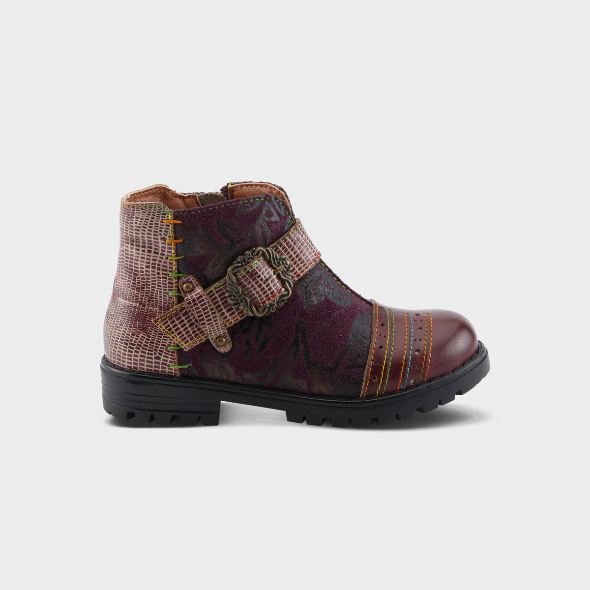 L'Artiste – K-GEORGIE – BORDEAUX MULTI – Kids Boots