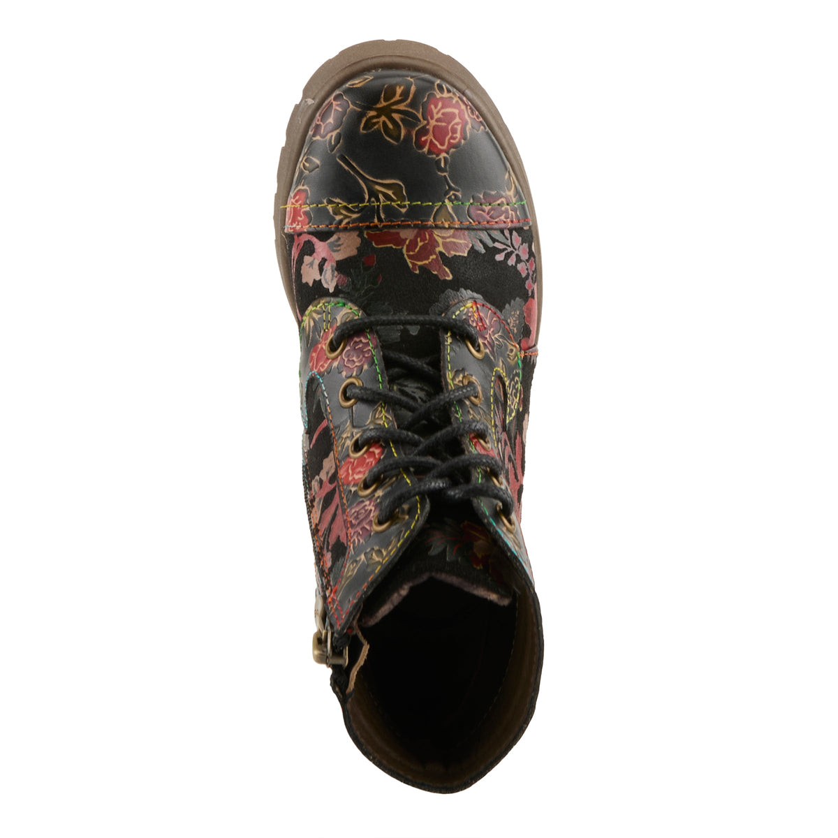 L'Artiste L'ARTISTE K-JACKIE KIDS BOOT boot in black multi with handcrafted leather design