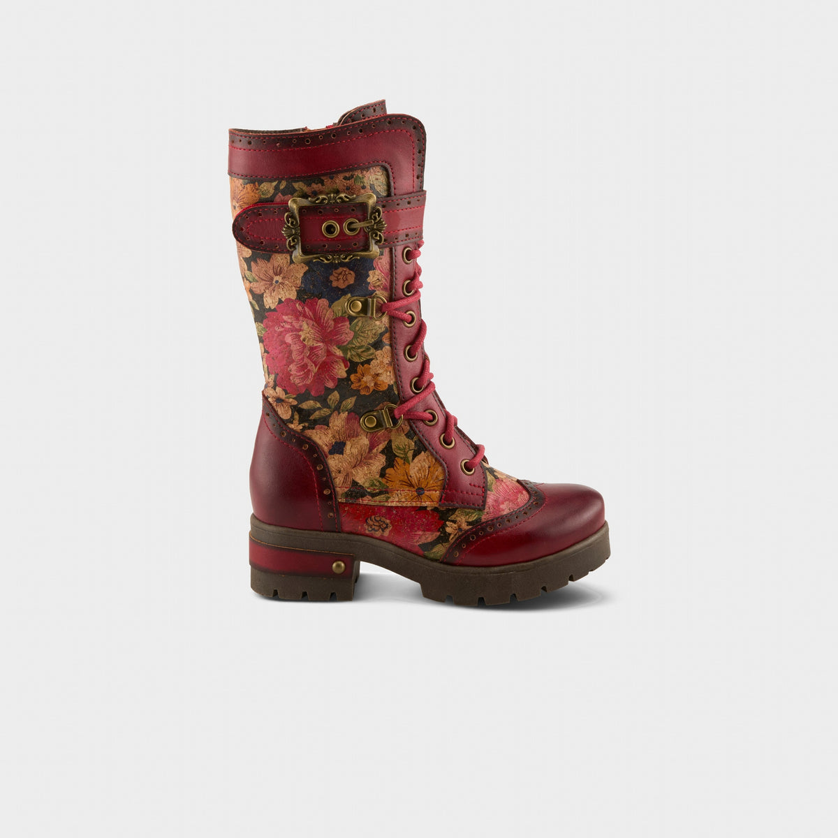 L'Artiste – K-KISHA – RED MULTI – Kids Boots