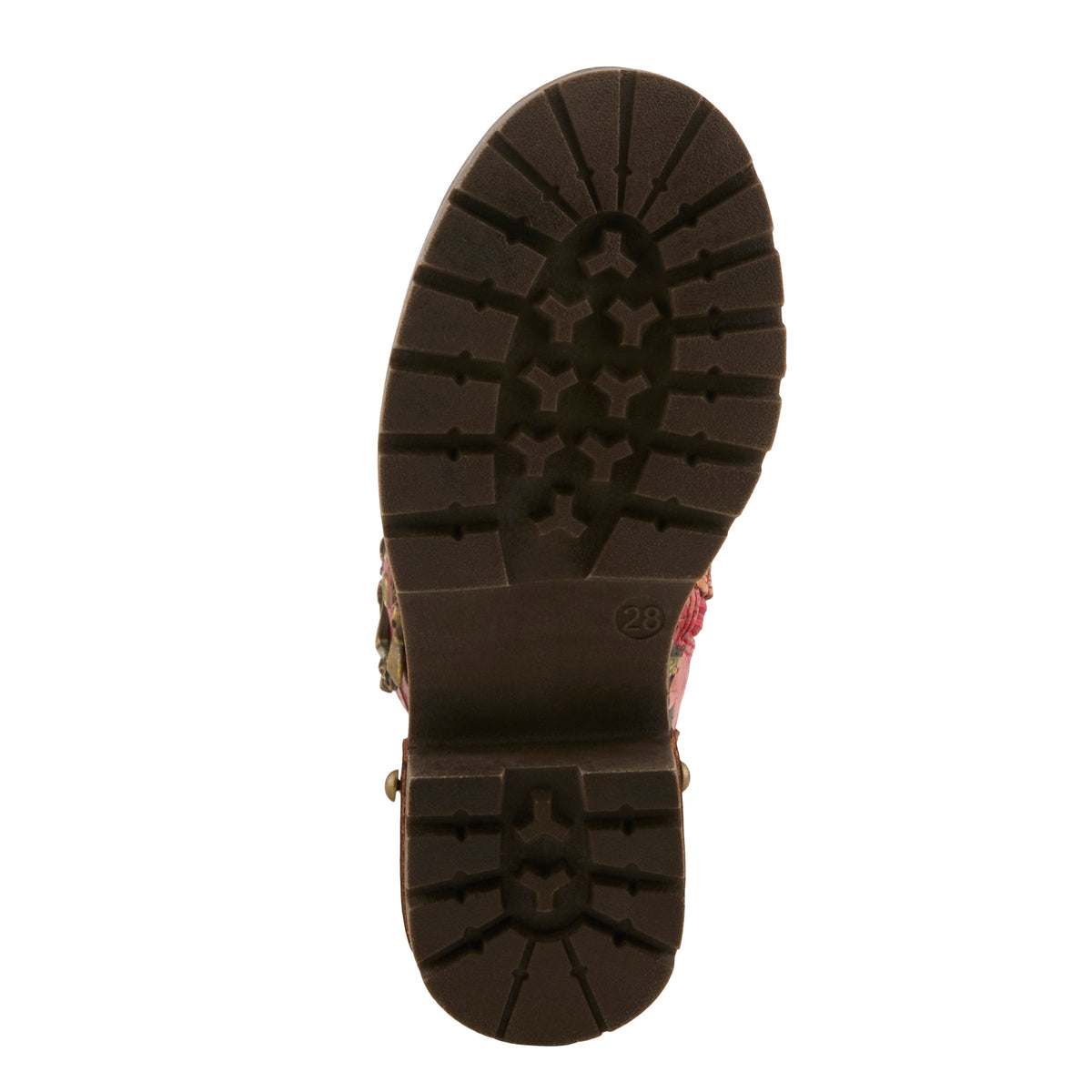 L'Artiste L'ARTISTE K-KISHA KIDS BOOT boot in red multi with handcrafted leather design