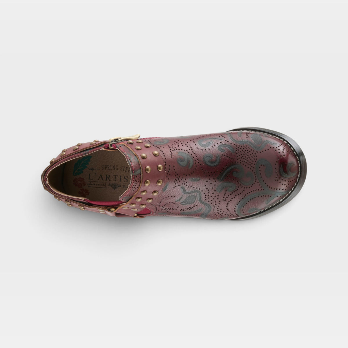 L'Artiste Kacielou shoes in Mahogany, top view