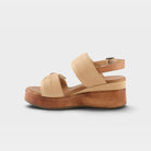 Spring Step Kacper Beige Multi Wedge Sandal