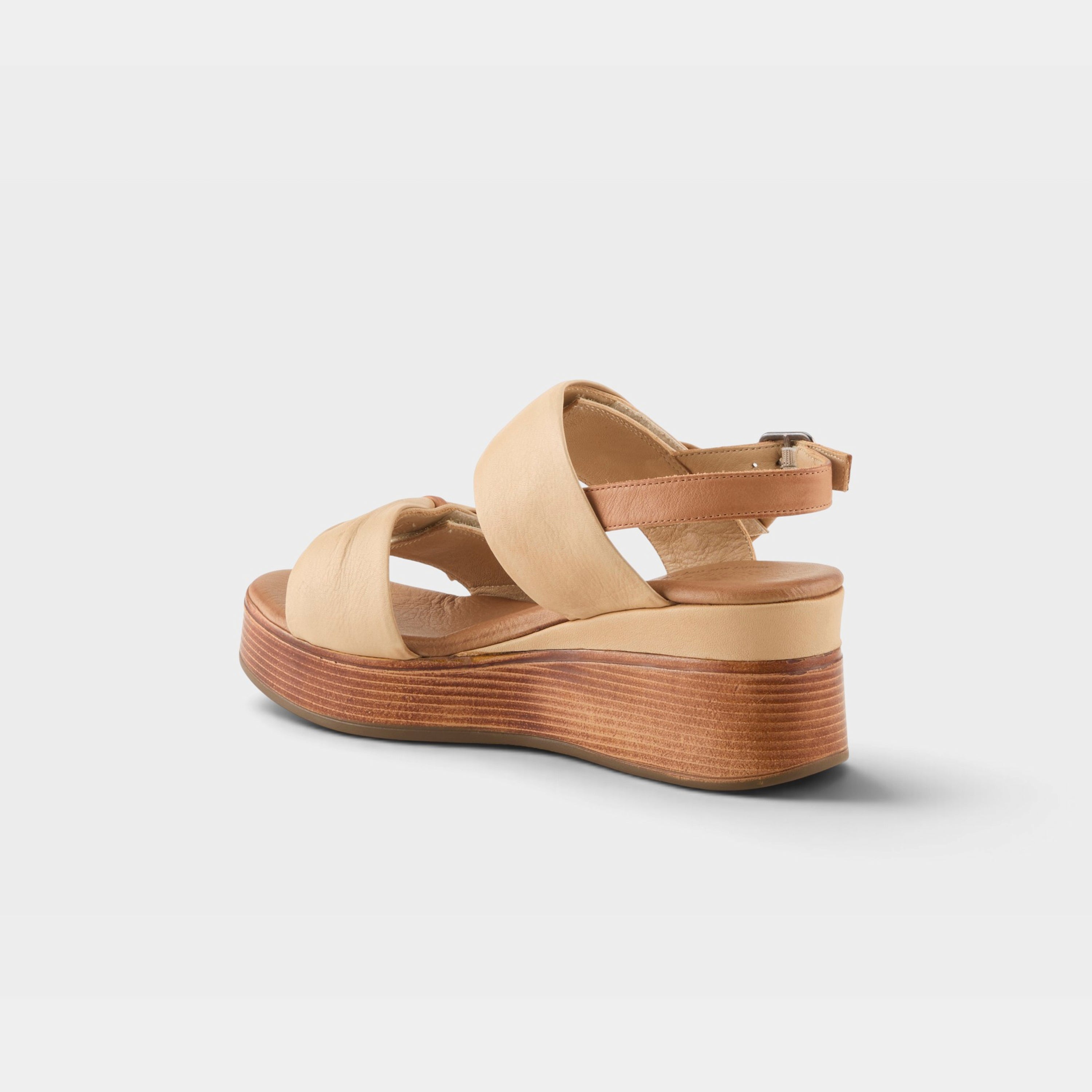 Spring Step Kacper Beige Multi Wedge Sandal