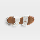 Spring Step Kacper White Multi Wedge Sandal